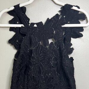 Saylor Mini Black Cocktail Dress Size L